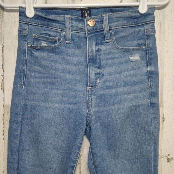 GAP Denim - Gap Women's Blue Favorite Jeggings Light Wash Regular Fit Size 0/25